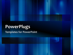 PowerPoint Template - Abstract video template of simple shapes moving slowly over different shades of blue.